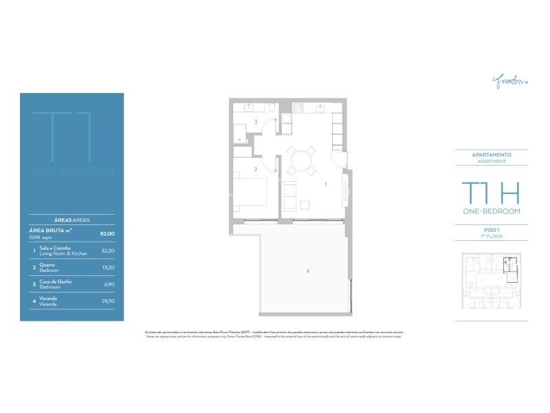 appartement 2 Pièces en vente sur Lisboa (1900)